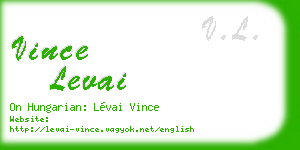 vince levai business card